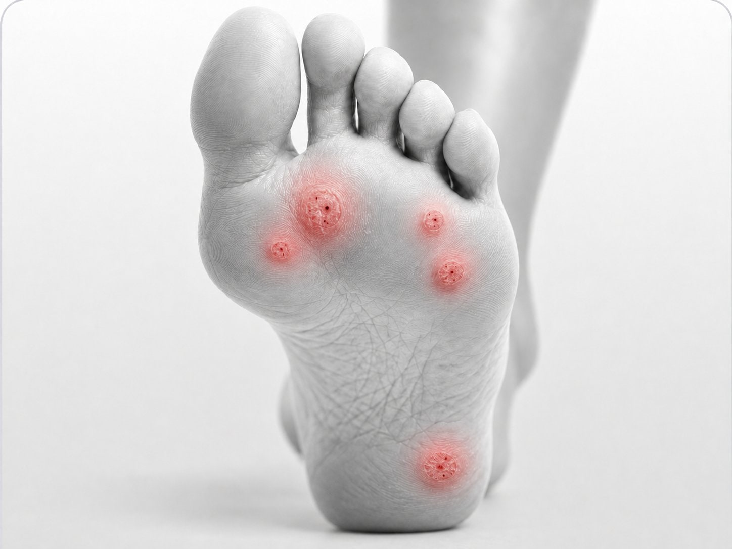 Illustration of Plantar Warts