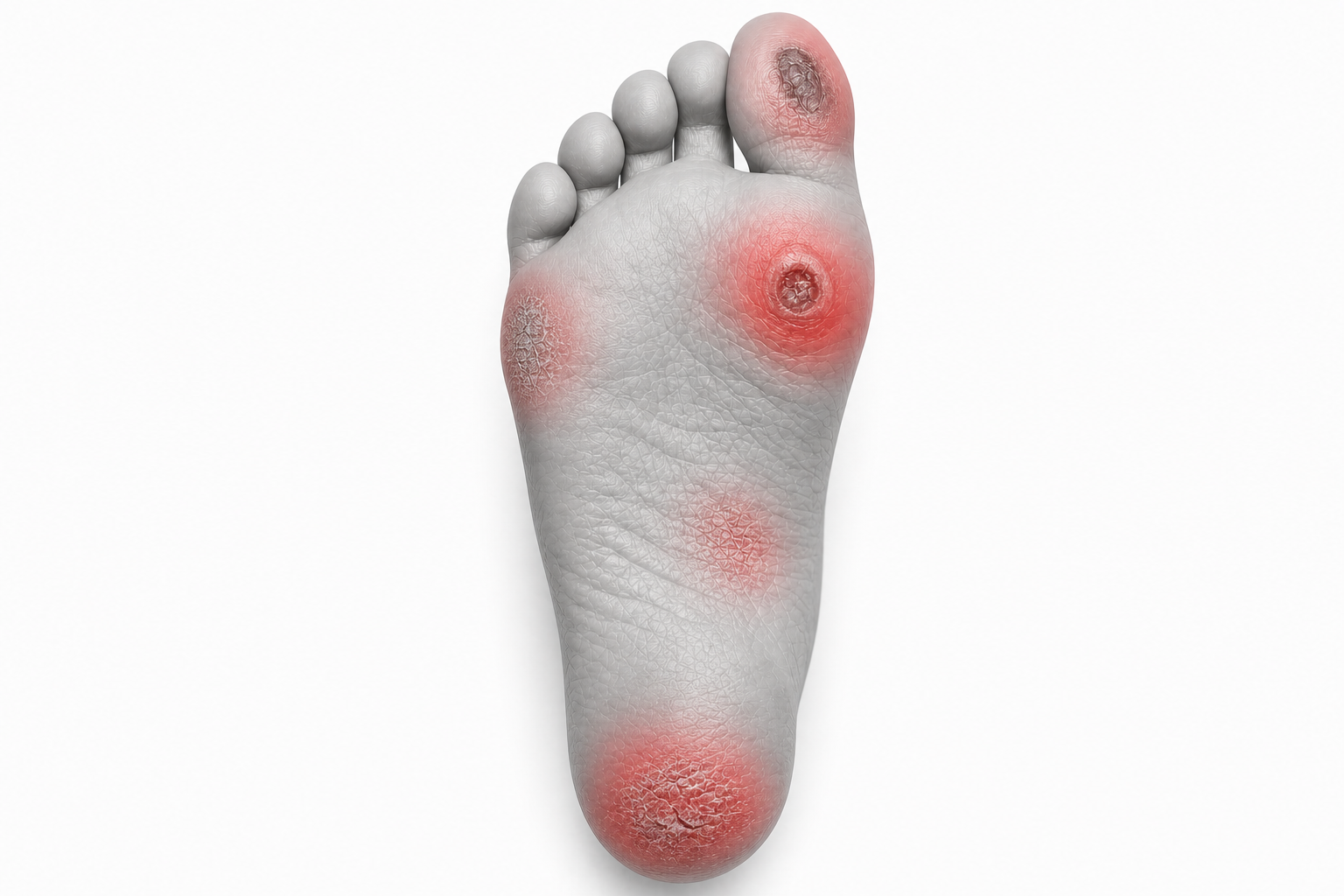Illustration of Diabetic Foot Care
